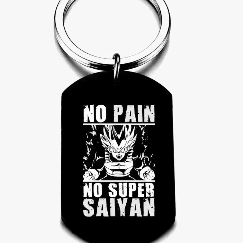 Dragon ball z no pain no super saiyan vegeta keychain